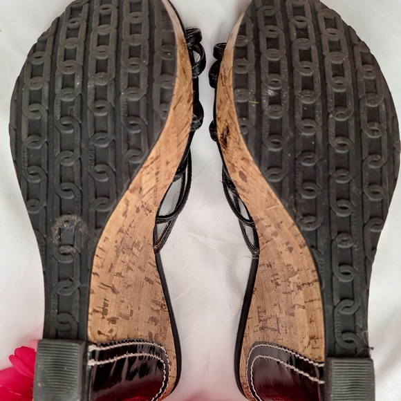 CHARLES BY CHARLES DAVID, DESIGNER WOMENS WEDGE BLACK SHOES - Picture 7 of 7